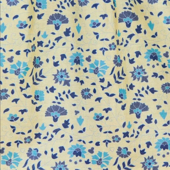 NWT Christy Dawn Basil Dress in Larkspur Ditsy Field Silk-Cotton